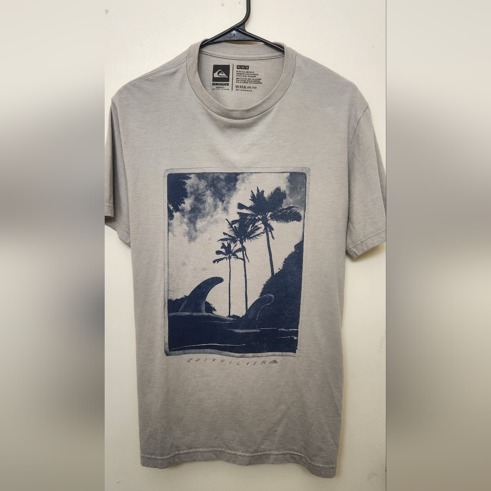 Men's Gray Quiksilver Short Sleeve Tee